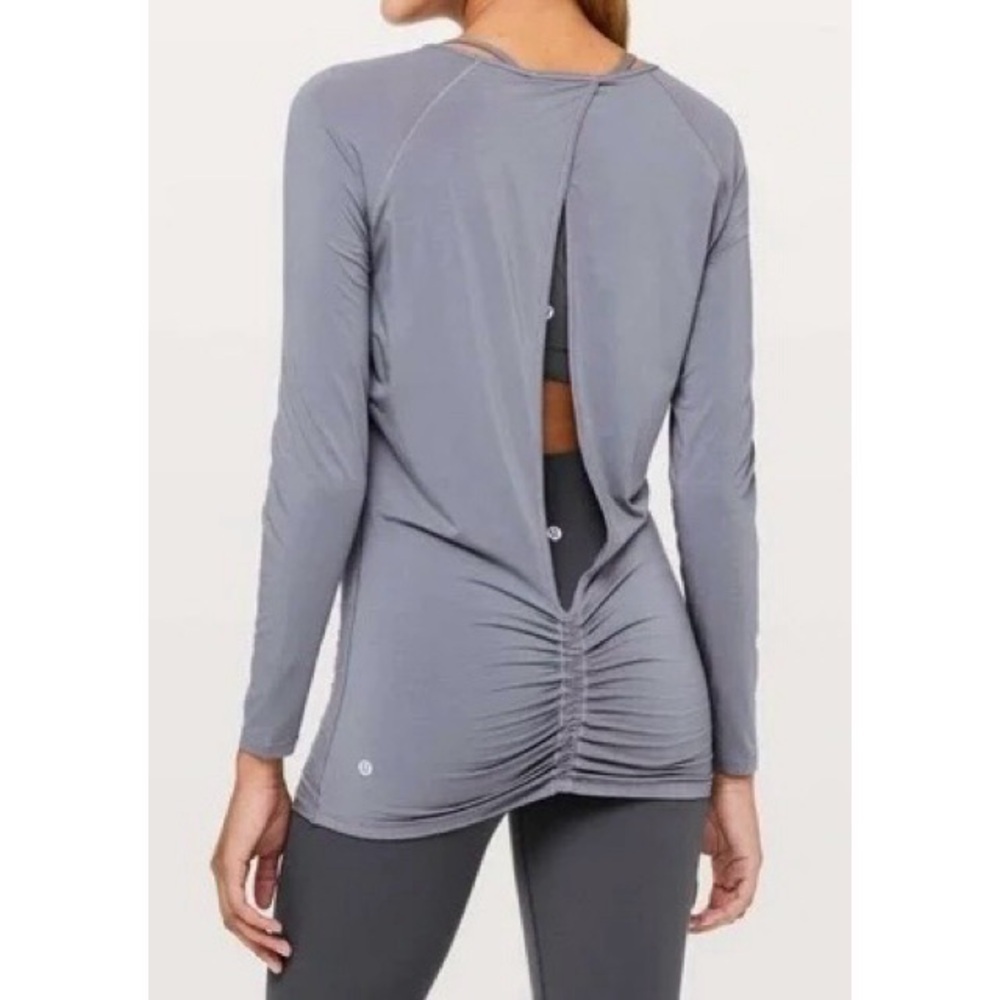 LULULEMON Deep Stretch Long-Sleeve Cinch in Lilac Stone